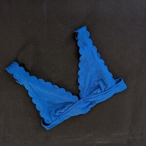 Aerie Waffle Scalloped Bikini Top S